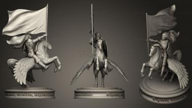 3D model Knight with Flag (STL)